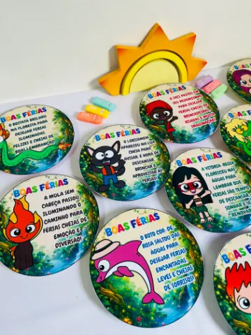 Pratinhos do Folclore Boas Férias | Lembrancinha PDF — amostra 2: 📦 Conteúdo do Material: