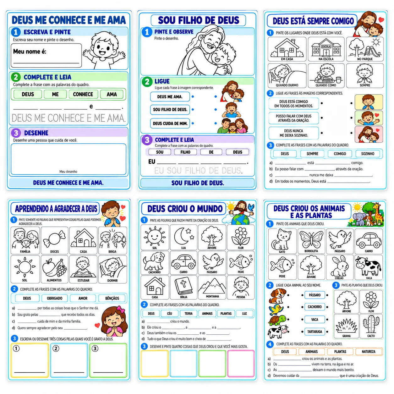 Atividades de Catequese Infantil para Imprimir – Planejamentos em PDF — amostra 3: Para quem é indicado
