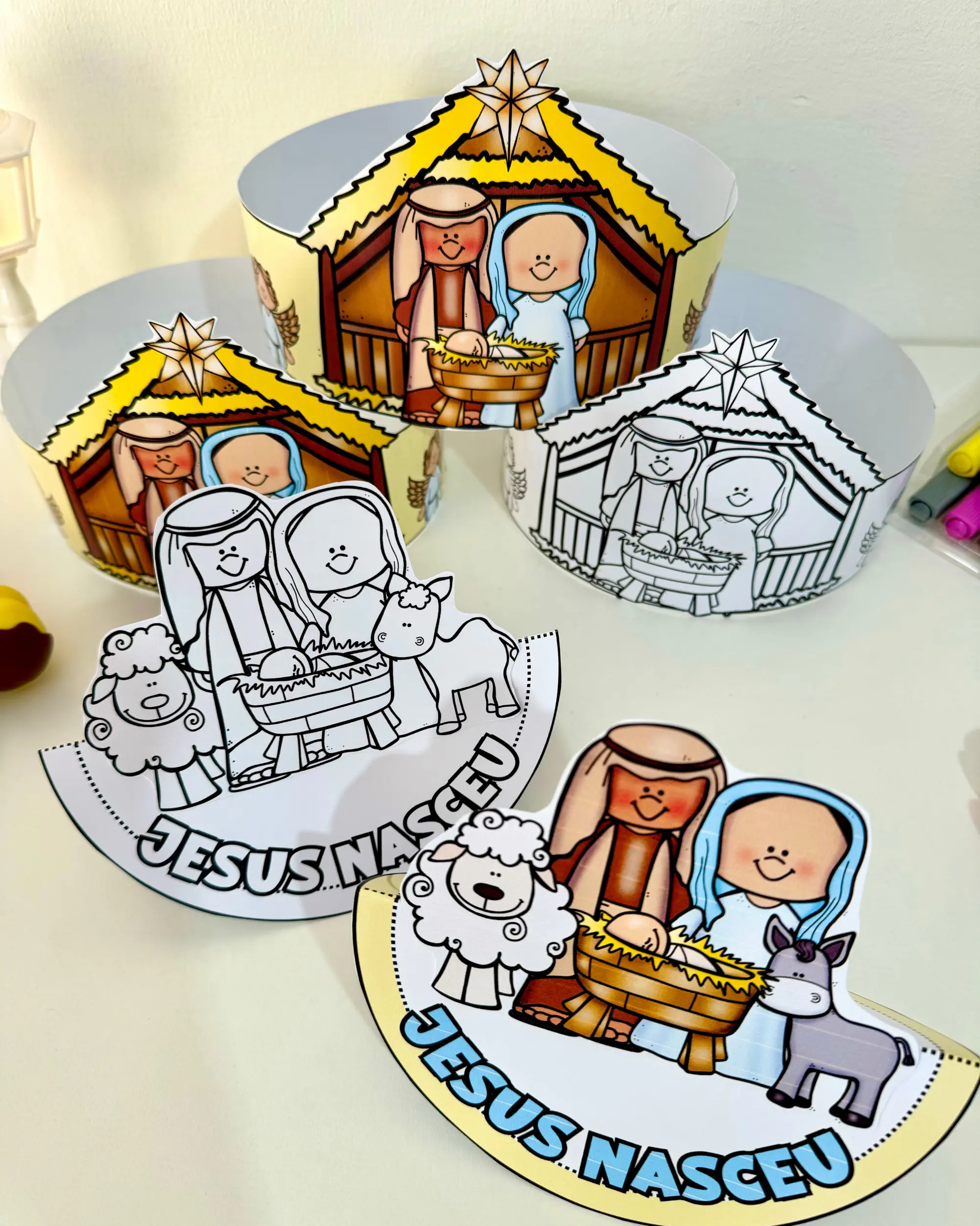 Presépio Dançante e Coroa de Natal para Educação Infantil — Alfabetização para Educação Infantil: Recurso de Natal com…