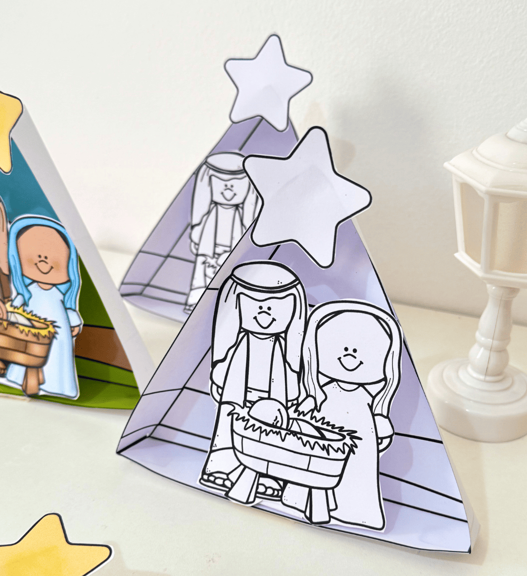 Presépio Tridimensional em PDF para Atividades de Natal — amostra 5: Trabalhe o Natal com um presépio tridimensional em PDF…