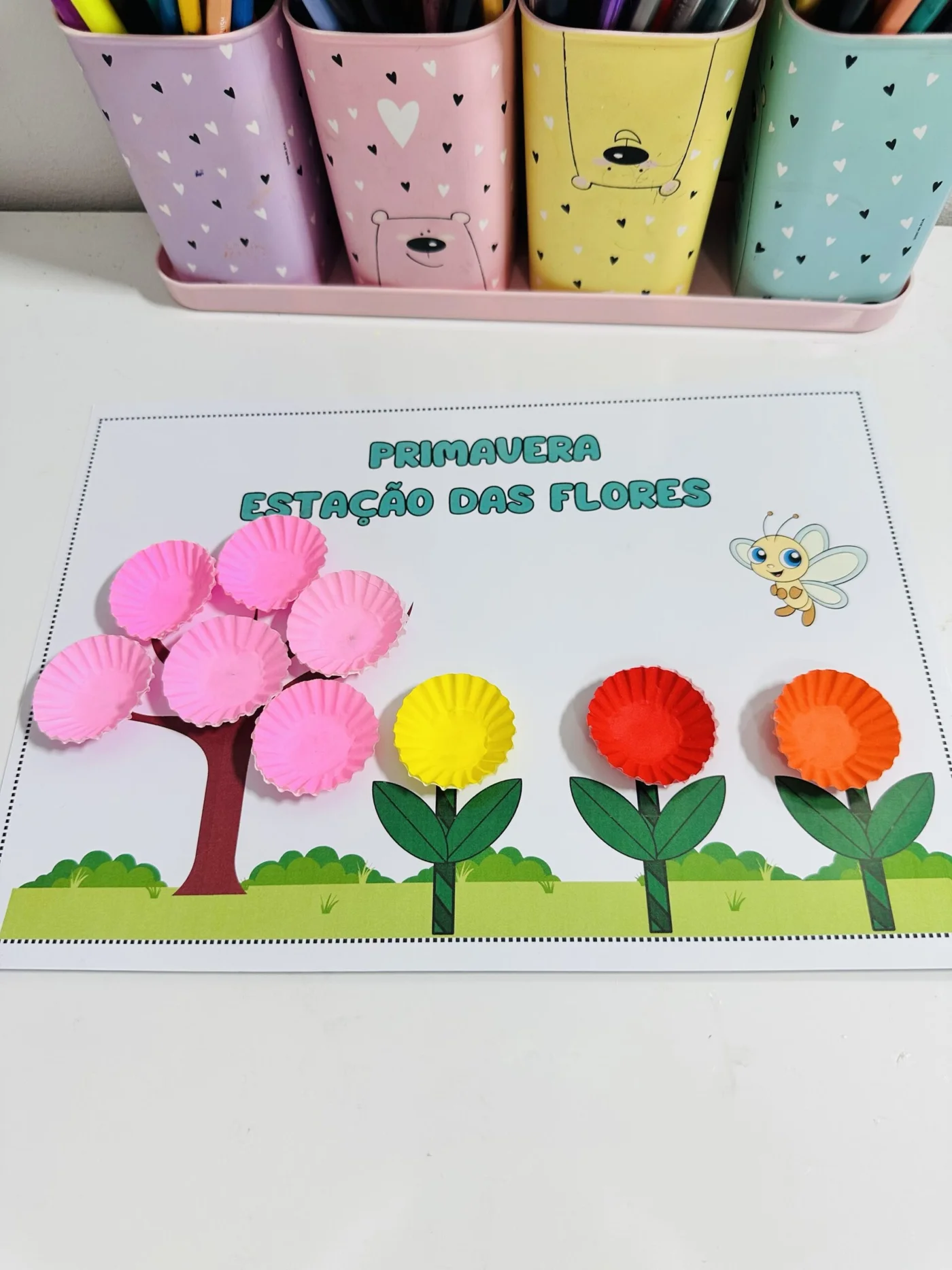 Primavera estação das flores — amostra 1: ✨ Primavera – Estação das Flores ✨ Uma atividade lúdica e encantadora para…