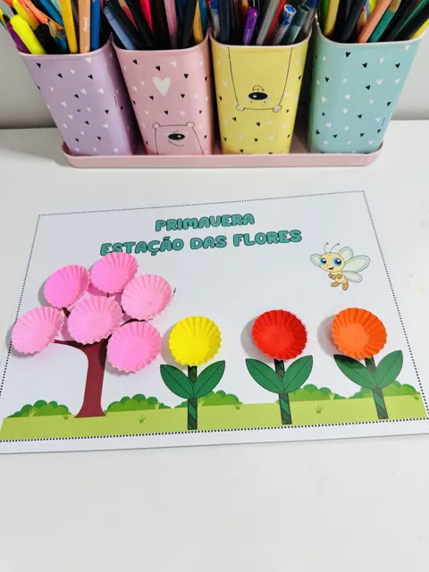 Primavera estação das flores — capa do material