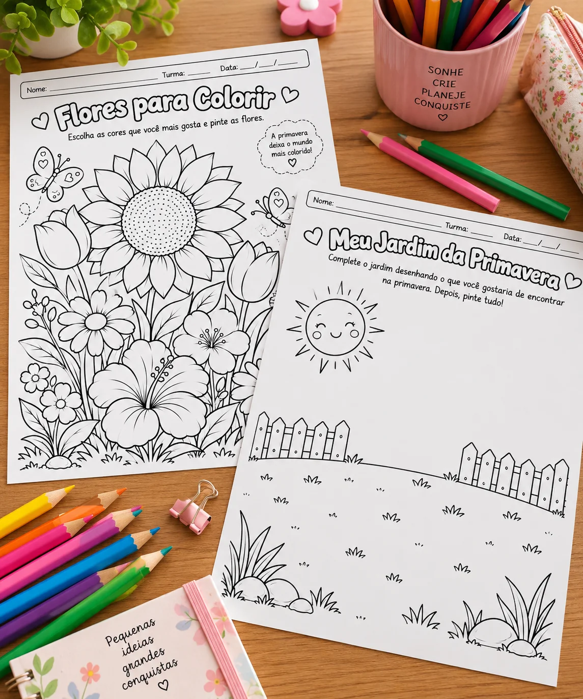 Primavera para Colorir: Atividades para pintar e se divertir — amostra 1: Livro de Colorir Primavera Infantil | 10… Primavera para Colorir: Atividades para pintar e se divertir — amostra 1: Livro de Colorir Primavera Infantil | 10…