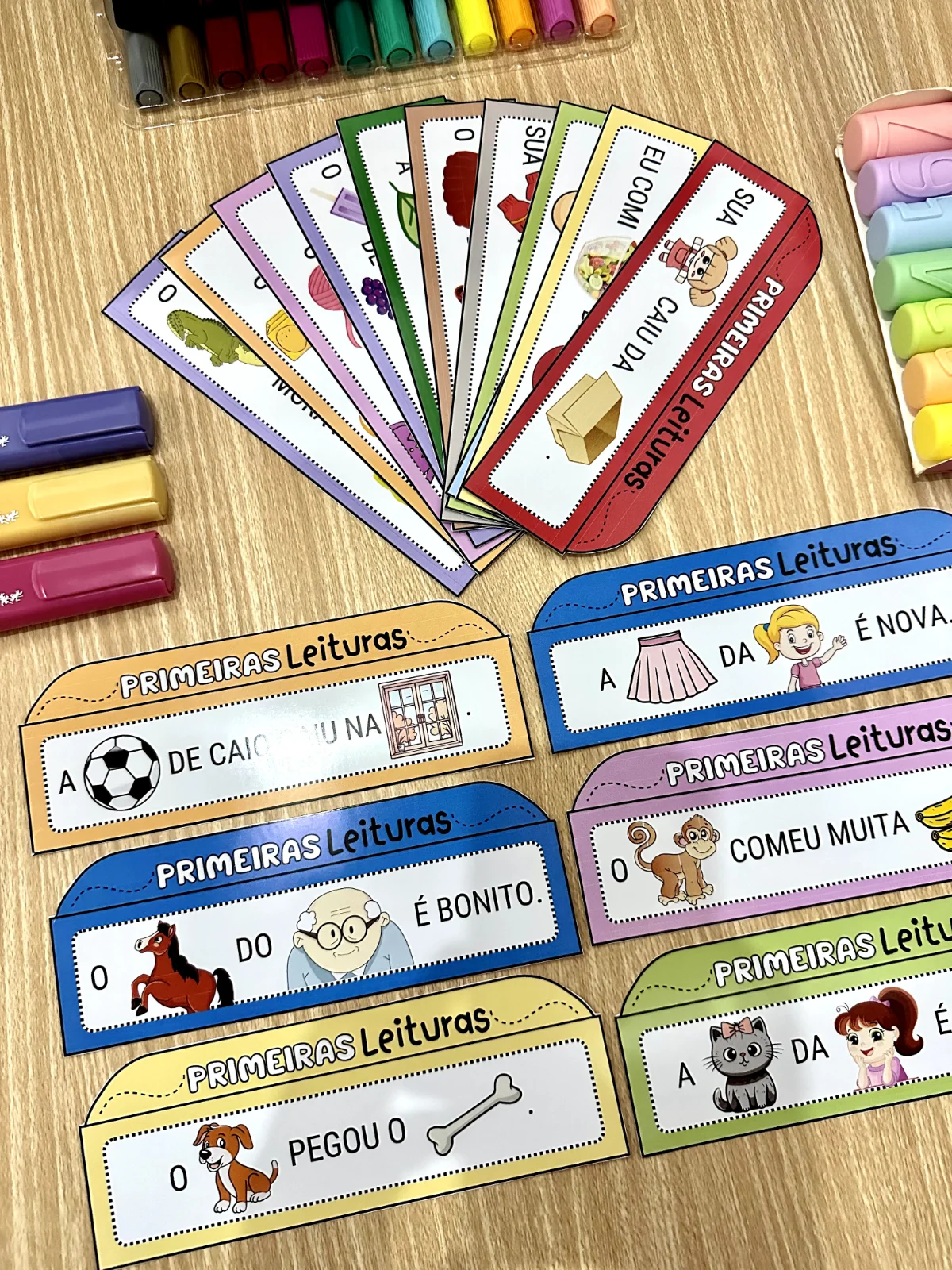 Primeiras Leituras — amostra 1: Material com 20 frases simples e ilustradas para estimular a leitura inicial de forma leve…