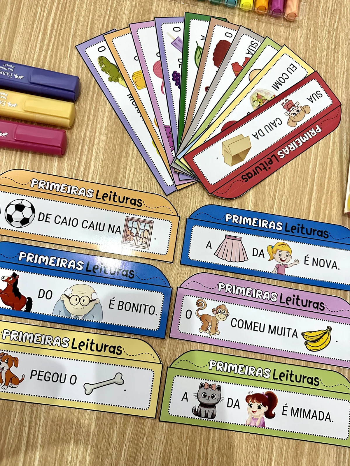 Primeiras Leituras — amostra 2: Material com 20 frases simples e ilustradas para estimular a leitura inicial de forma leve…