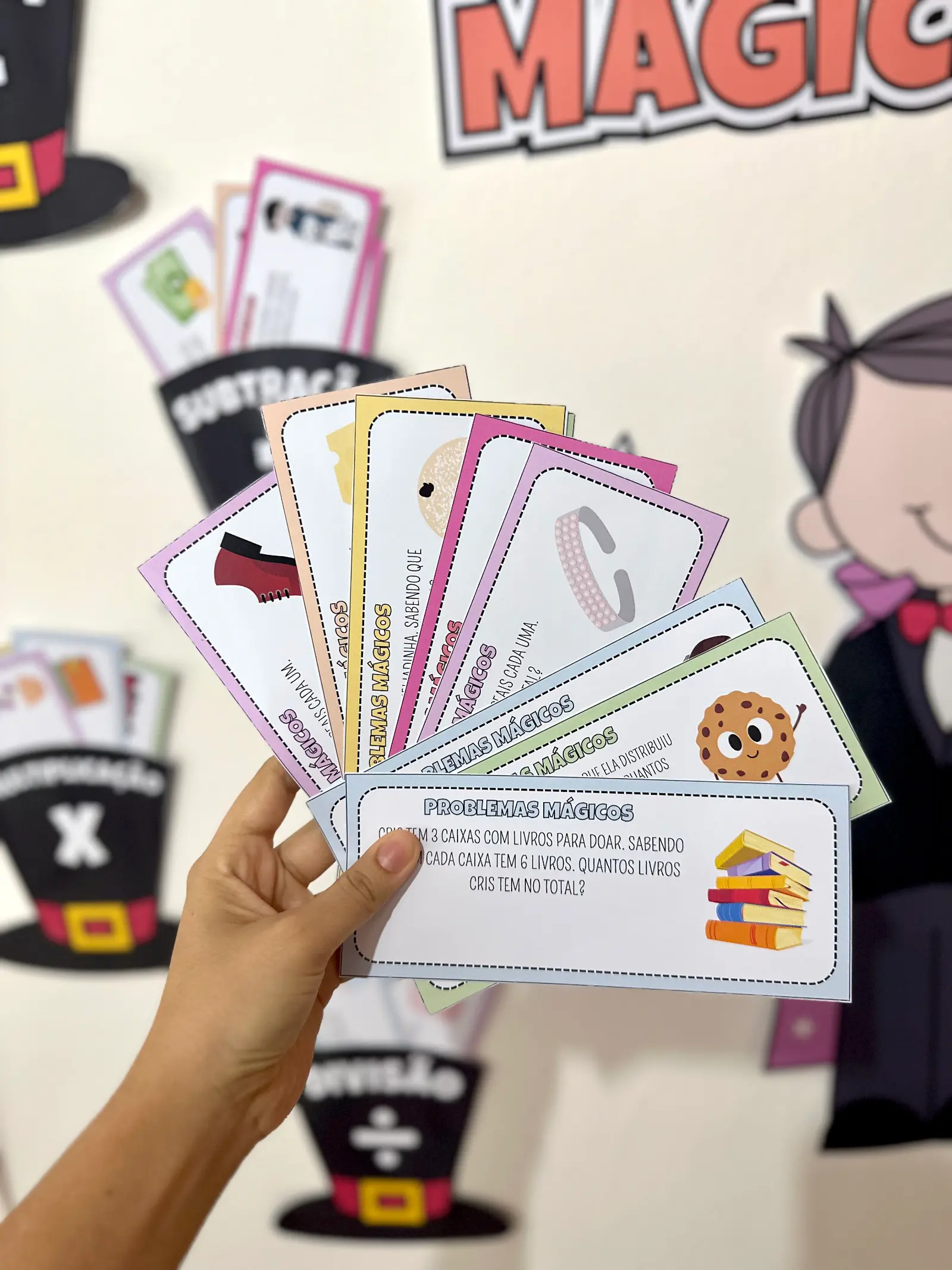 Problemas Mágicos de Matemática: 80 Cards de Problemas das 4 Operações — amostra 5: Transforme o aprendizado das quatro…