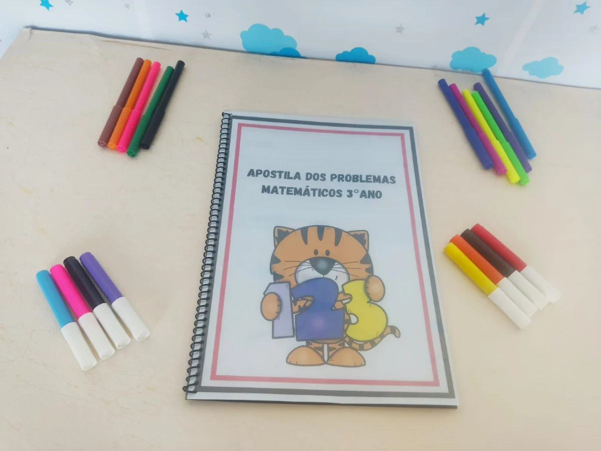 Problemas Matemáticos 3º Ano – 40 Atividades — amostra 6: Apostila com 40 atividades de problemas matemáticos para o 3º…
