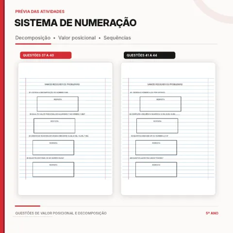 Problemas Matemáticos 5º Ano – Apostila com 60 Questões em PDF — amostra 3: Apostila de Problemas Matemáticos 5º Ano em PDF…