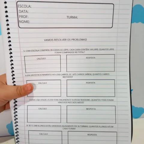 Problemas Matemáticos 5º Ano – Apostila com 60 Questões em PDF — amostra 7: Apostila de Problemas Matemáticos 5º Ano em PDF…