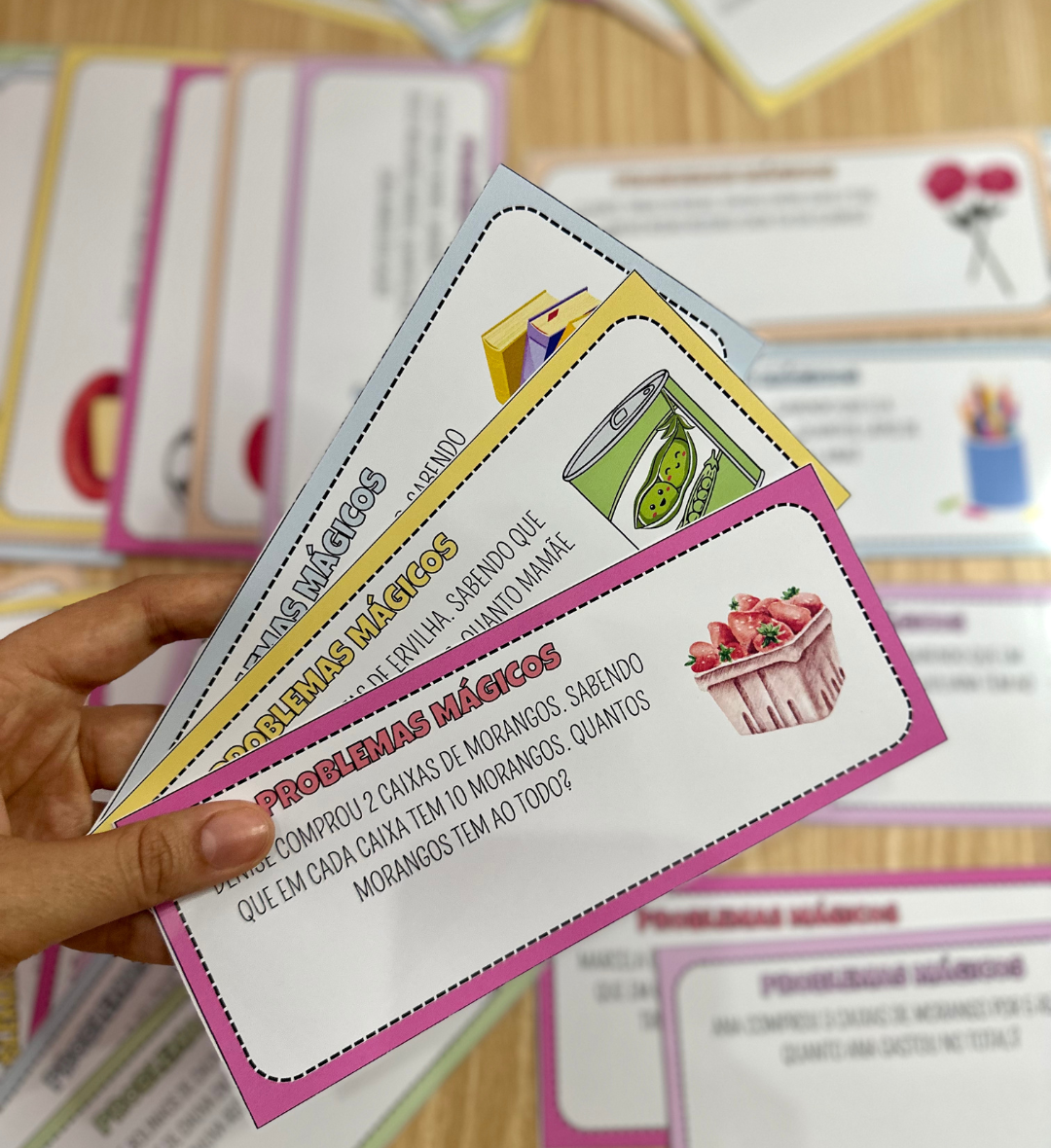Problemas matemáticos até 20: 80 desafios e painel para imprimir — amostra 3: Como usar em sala de aula