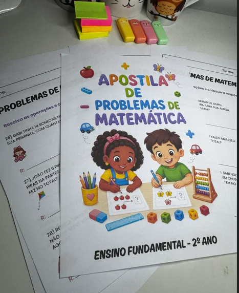 PROBLEMINHAS DE MATEMÁTICA – 2º ANO | ADIÇÃO E SUBTRAÇÃO! — amostra 3: Com a Apostila 150 Probleminhas de Matemática para o…