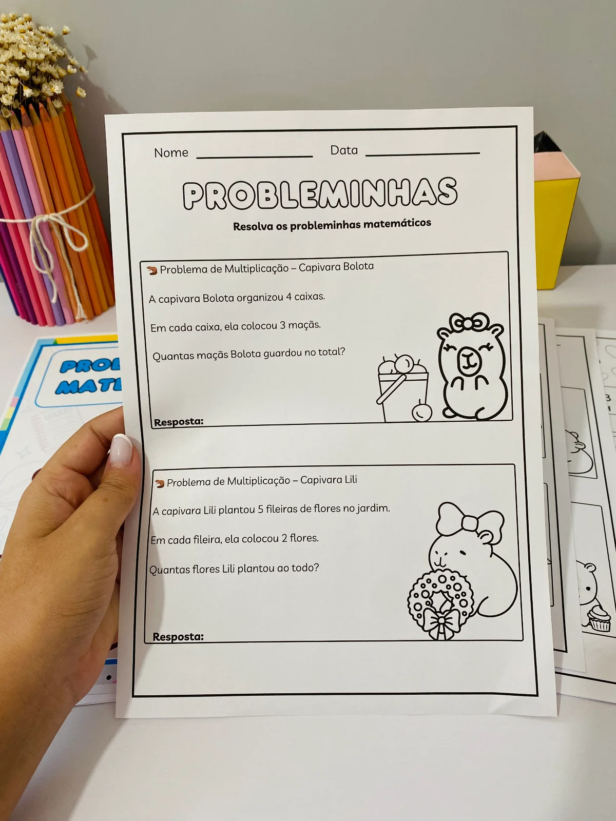 Probleminhas Matemáticos com Capivaras – Ensino Fundamental 1 — amostra 2: Para quem é indicado Probleminhas Matemáticos com Capivaras – Ensino Fundamental 1 — amostra 2: Para quem é indicado