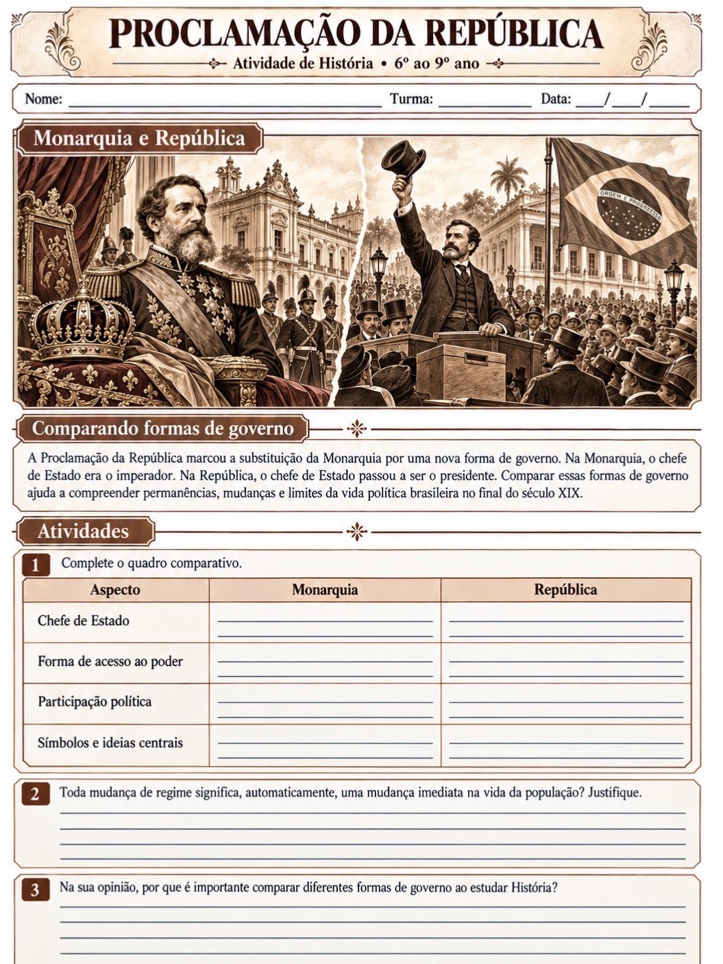 Proclamação da República – 5 Atividades Ilustradas em PDF — amostra 4: Kit com 5 atividades ilustradas sobre a Proclamação… Proclamação da República – 5 Atividades Ilustradas em PDF — amostra 4: Kit com 5 atividades ilustradas sobre a Proclamação…