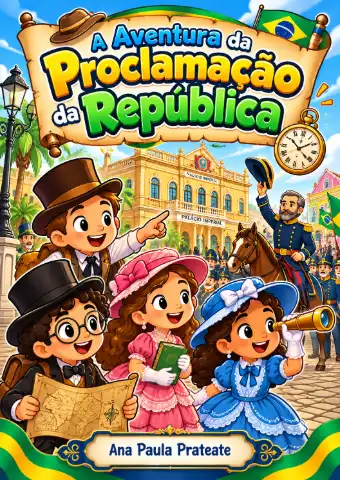 Proclamação da República em quadrinhos para imprimir PDF — capa do material