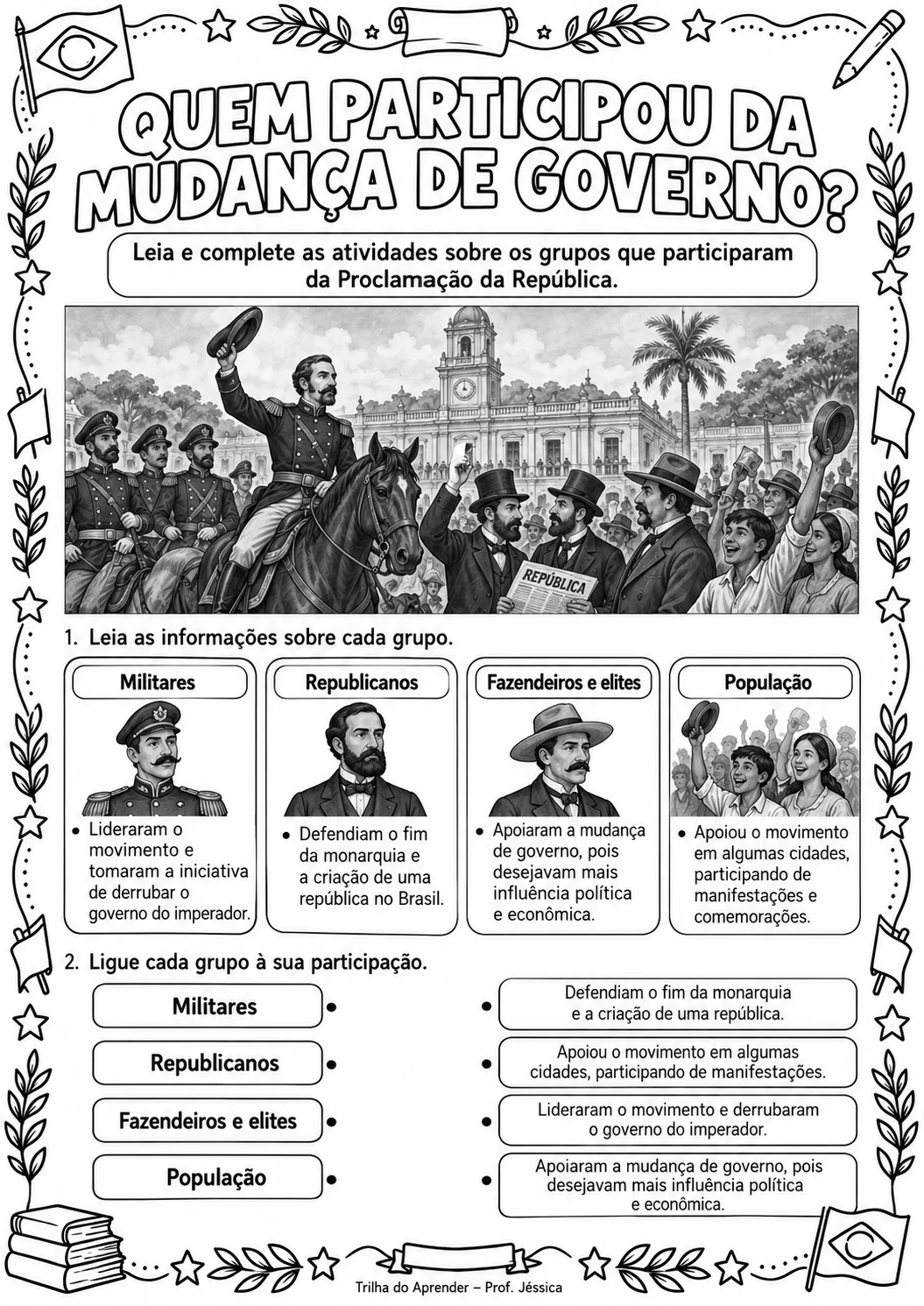 Proclamação da República – Sequência Didática 3º ao 5º Ano — amostra 2: Sequência didática da Proclamação da República para…