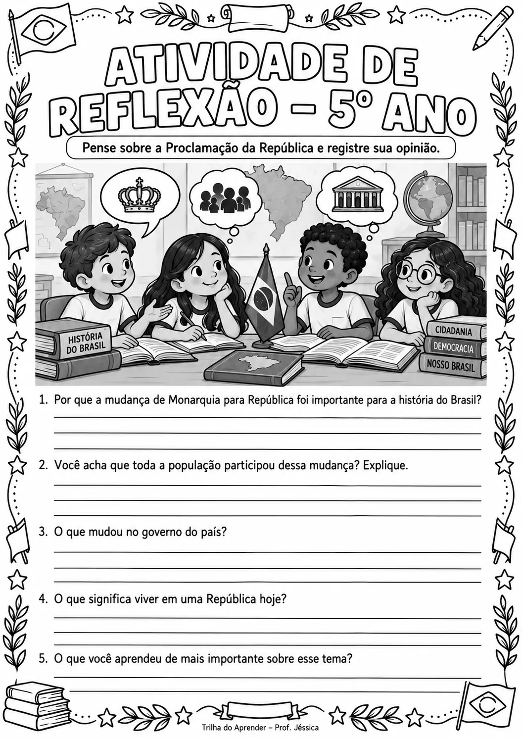Proclamação da República – Sequência Didática 3º ao 5º Ano — amostra 7: Sequência didática da Proclamação da República para…