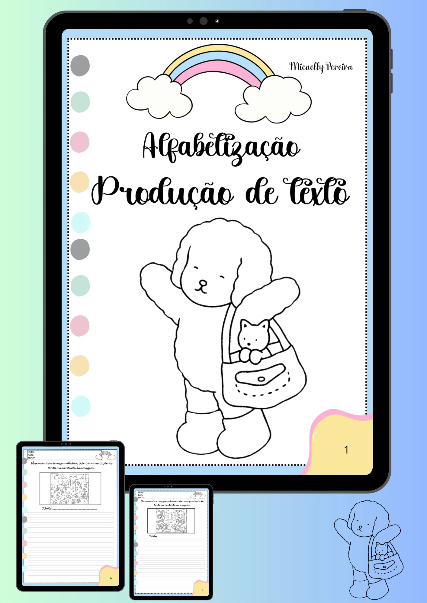 🌟📝 PRODUÇÃO DE TEXTO BOBBIE GOODS – ALFABETIZAÇÃO INICIAL — amostra 5: A apostila Produção de Texto Bobbie Goods traz…