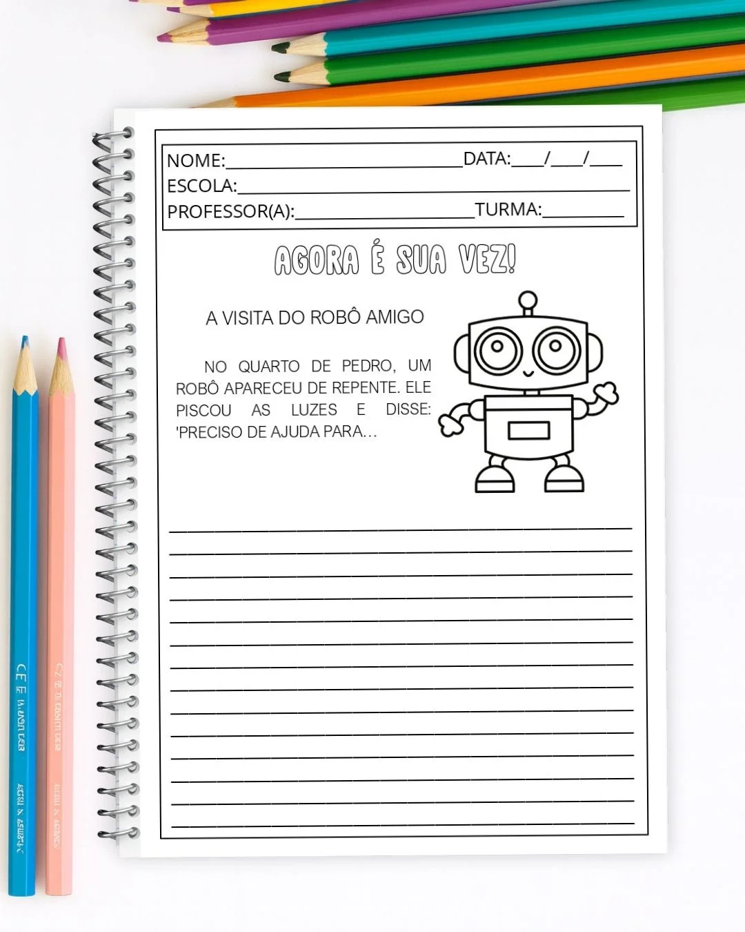 Produção de Texto: Histórias Criativas — amostra 2: Atividades de produção de texto com histórias criativas e começos…