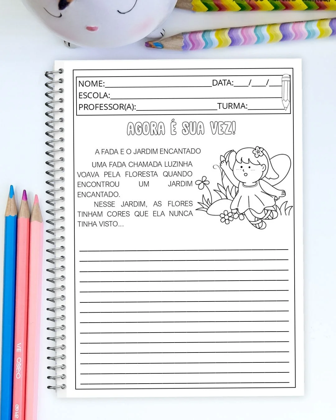 Produção de Texto: Histórias Criativas — amostra 4: Atividades de produção de texto com histórias criativas e começos…
