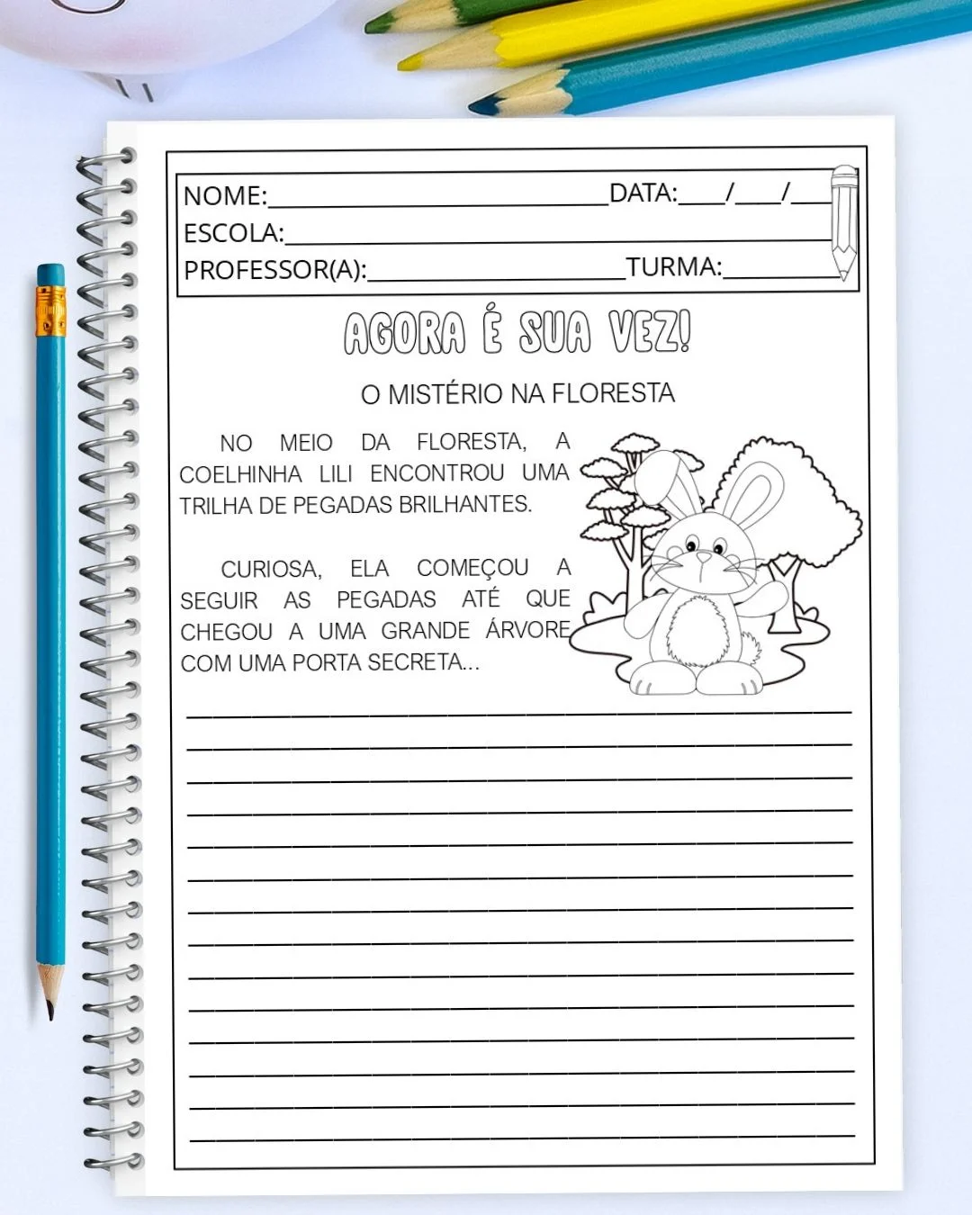 Produção de Texto: Histórias Criativas — amostra 7: Atividades de produção de texto com histórias criativas e começos…