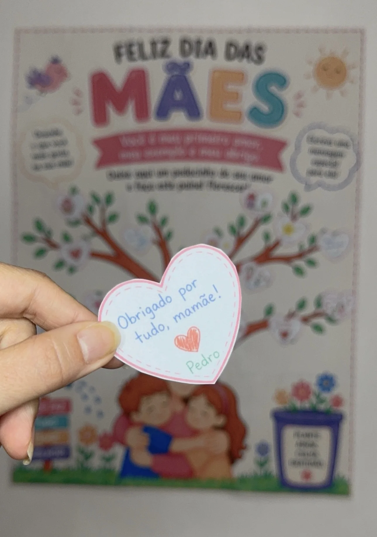 Painel árvore de amor dia das mães — amostra 1: Painel árvore de amor Dia das Mães 💖🌸 Encante sua turma com este lindo…
