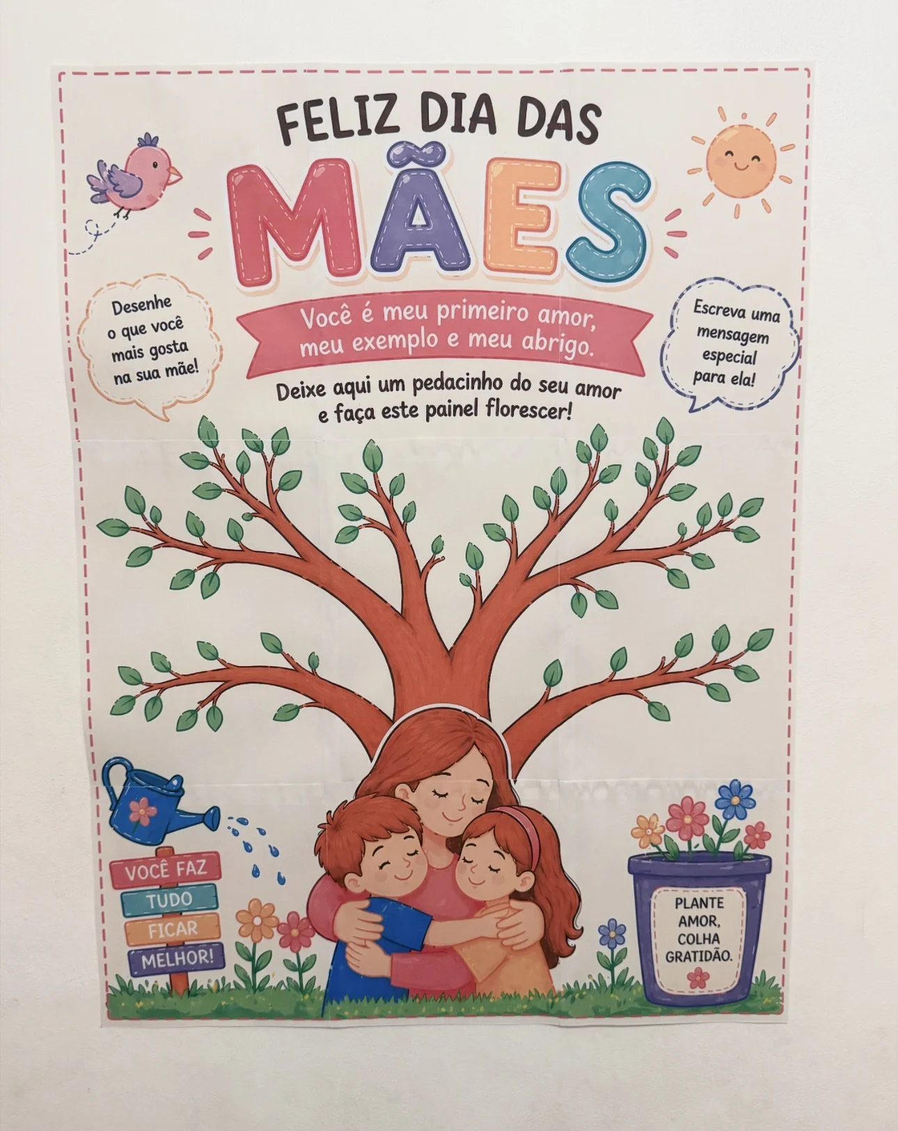 Painel árvore de amor dia das mães — amostra 2: Painel árvore de amor Dia das Mães 💖🌸 Encante sua turma com este lindo…