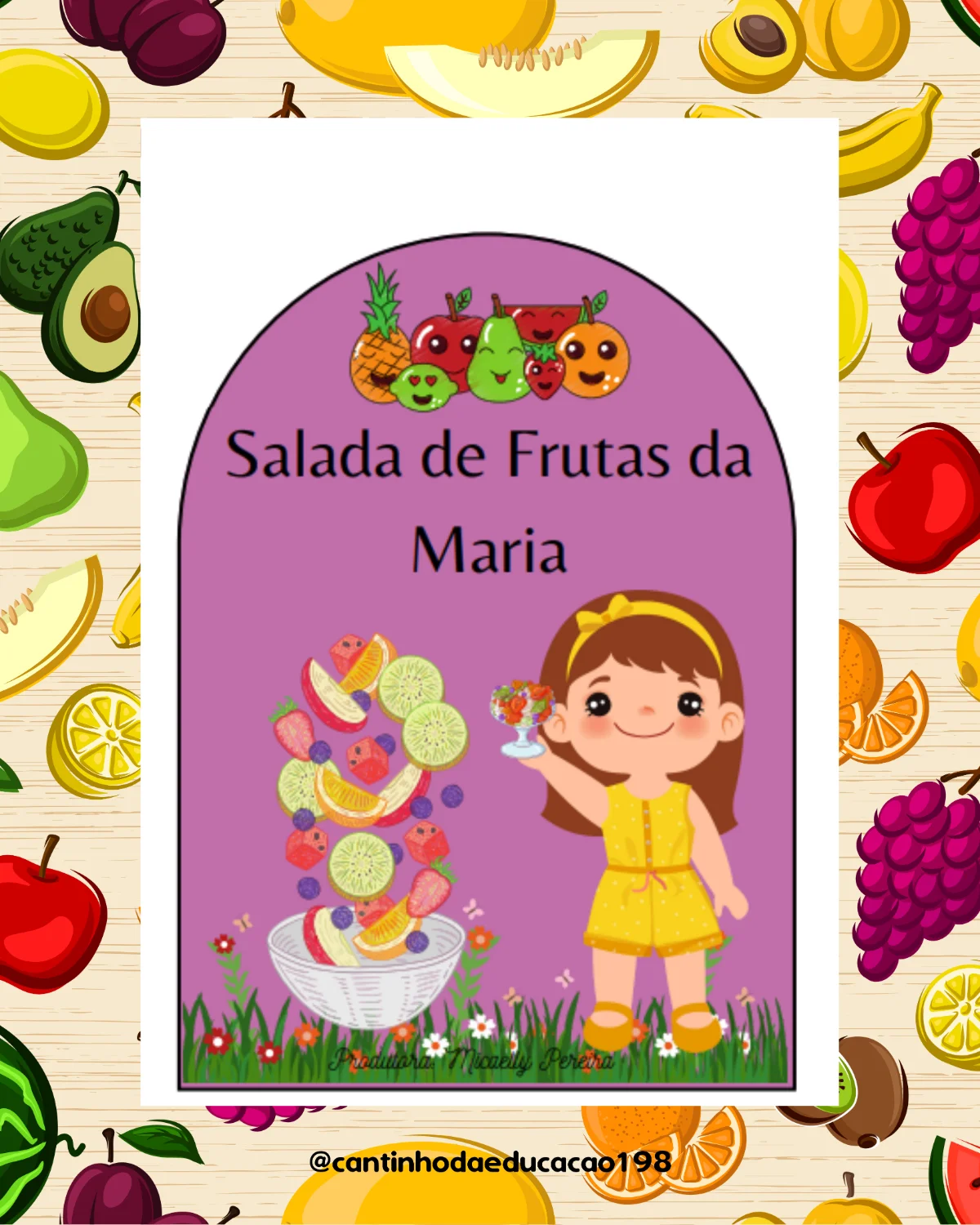PROJETO ALIMENTAÇÃO – CONHECENDO AS FRUTAS — amostra 4: Um projeto delicioso e lúdico para apresentar às crianças…