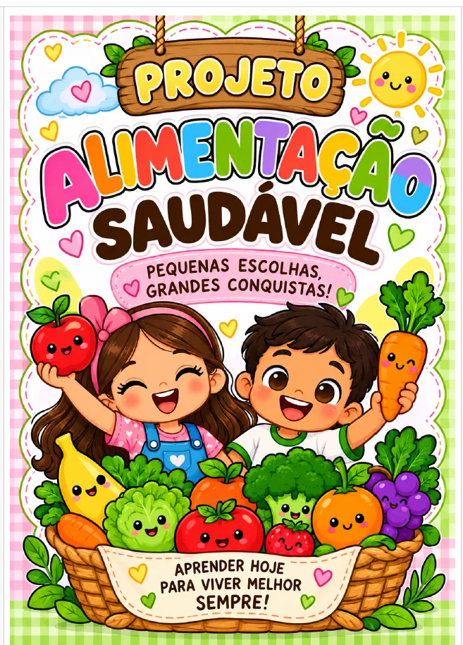 🍎🥦 PROJETO ALIMENTAÇÃO SAUDÁVEL 🥕🍓INFANTIL E ANOS INICIAIS — amostra 1: Ideal para professores da Educação Infantil e…
