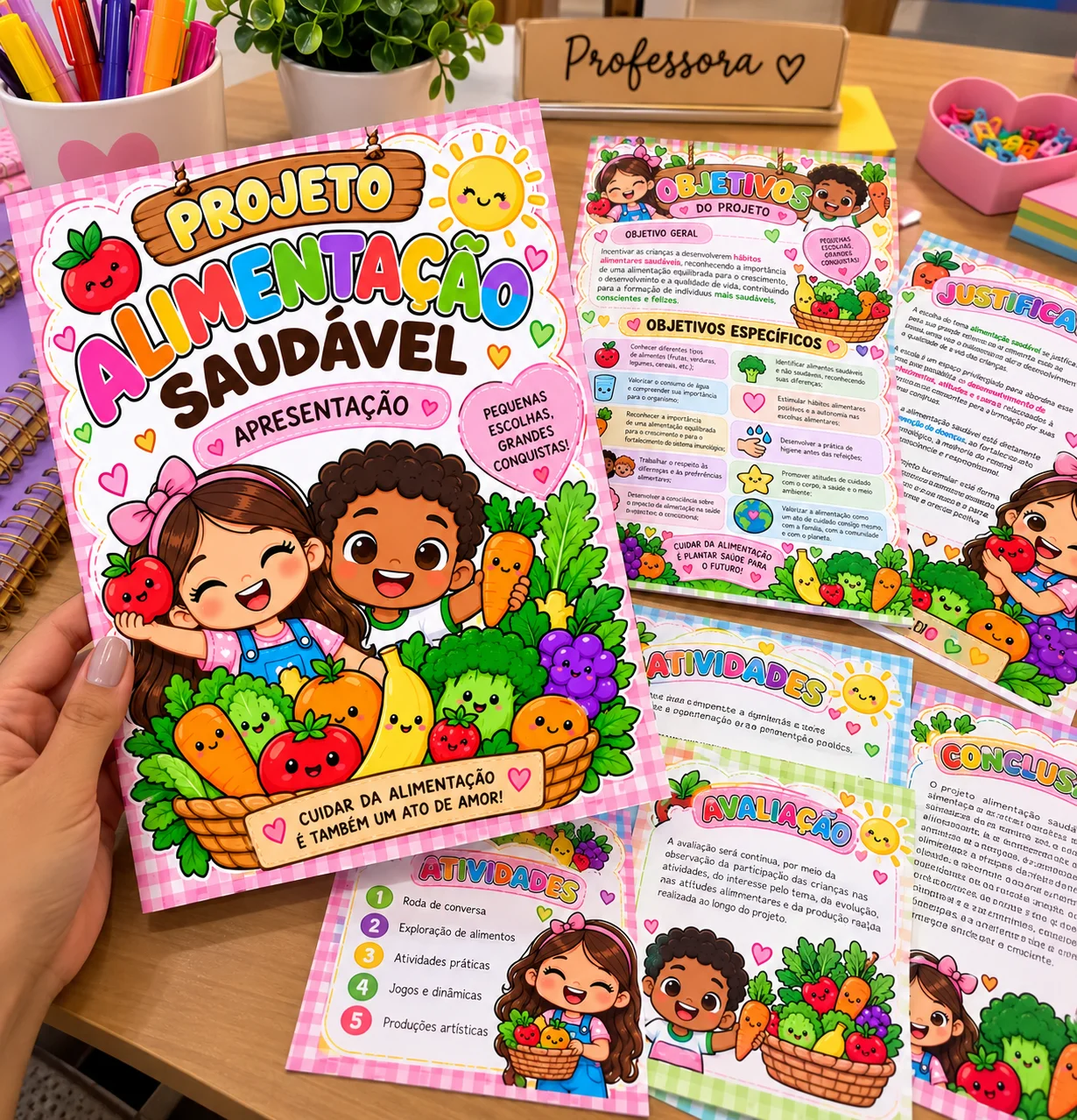 🍎🥦 PROJETO ALIMENTAÇÃO SAUDÁVEL 🥕🍓INFANTIL E ANOS INICIAIS — Alfabetização para Educação Infantil: Ideal para…