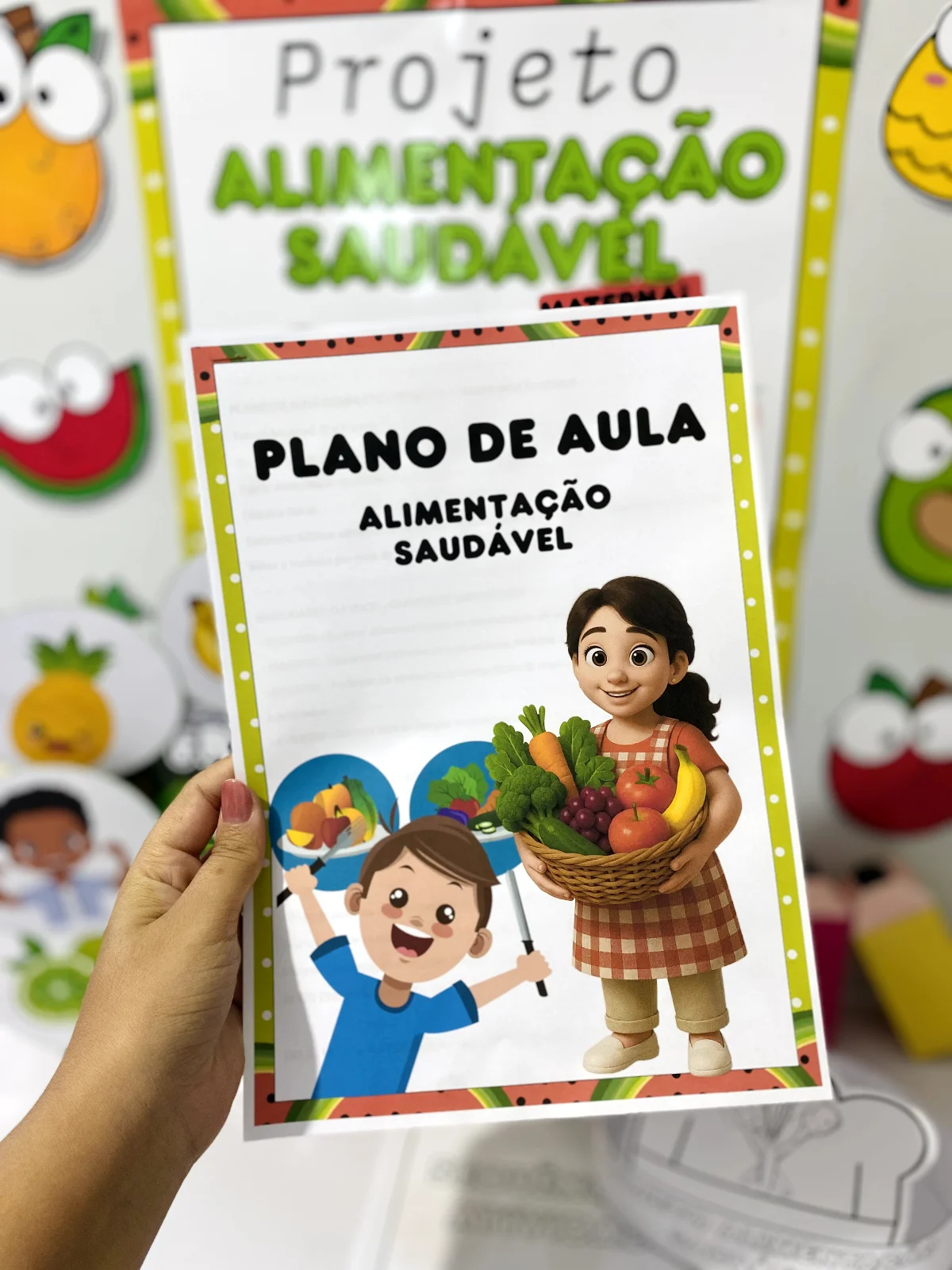 Projeto Alimentação Saudável Maternal | Atividades Educação Infantil — amostra 4: Um material completo para trabalhar de…
