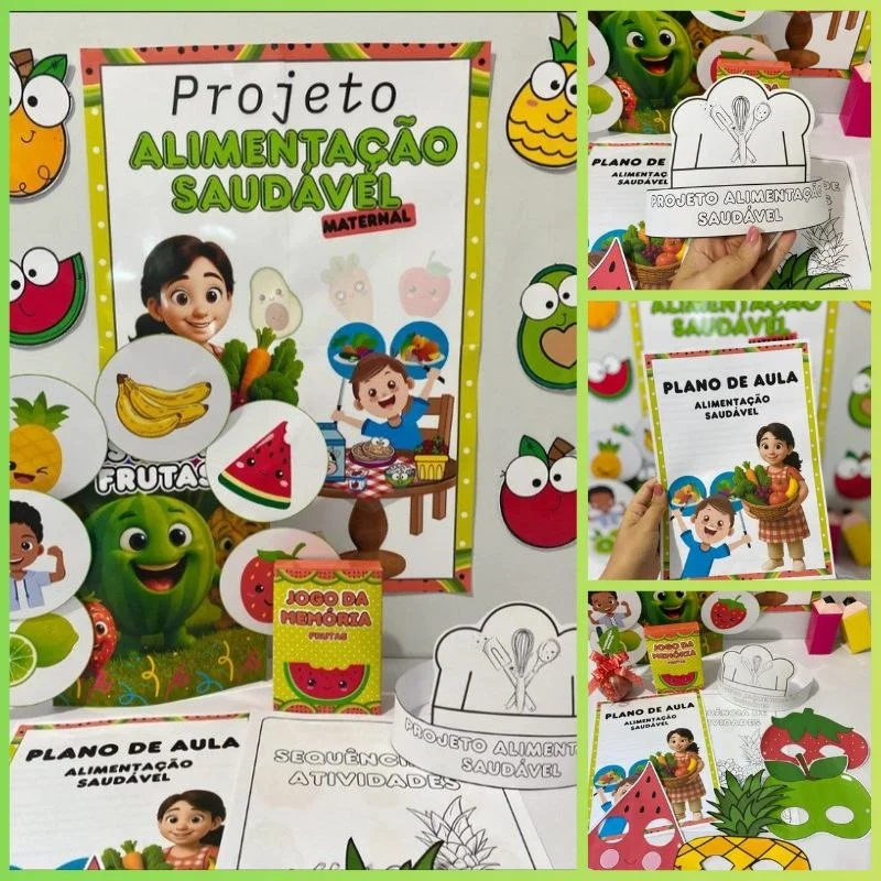 Projeto Alimentação Saudável Maternal | Atividades Educação Infantil — capa do material