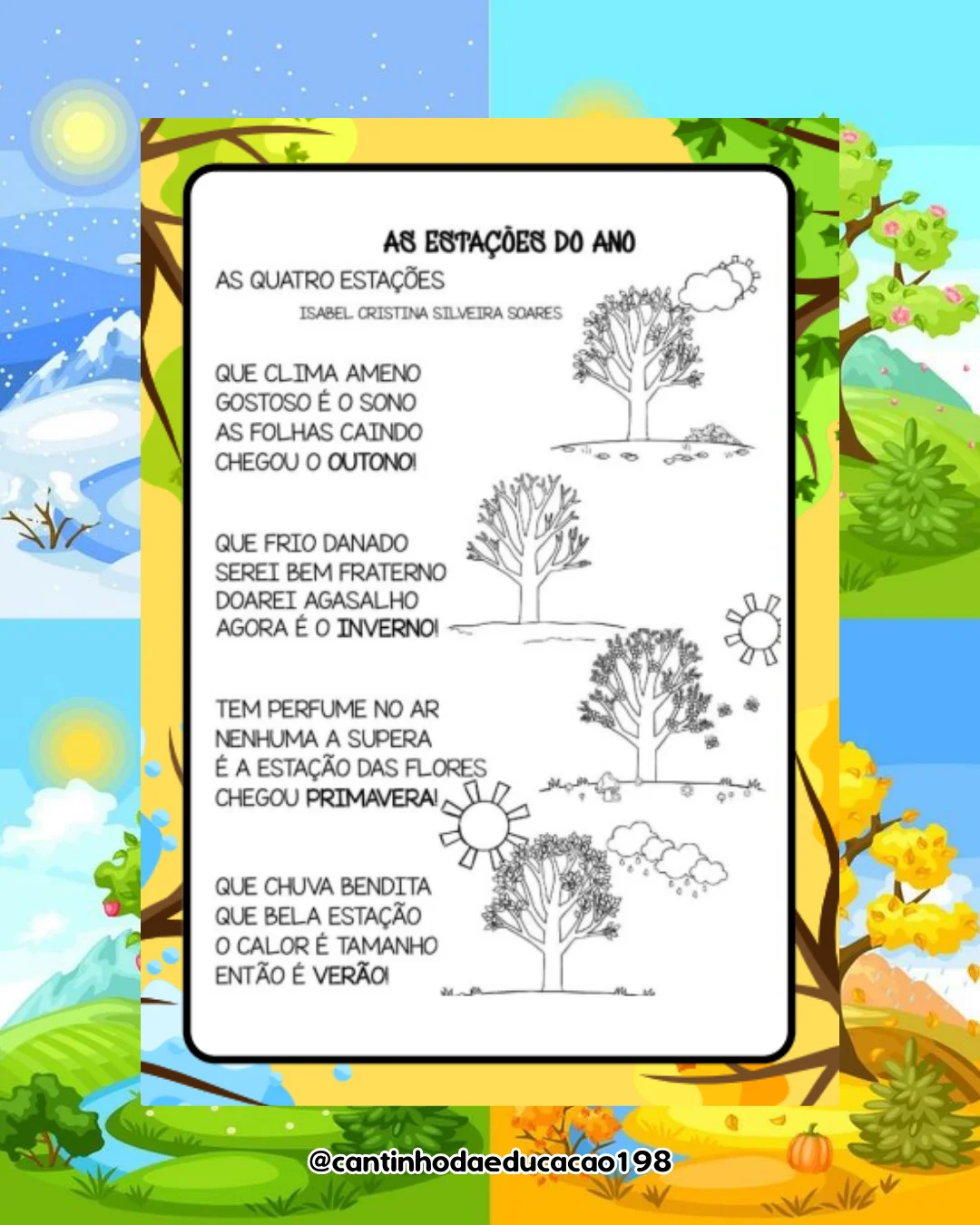Projeto as 4 estações – Material Pedagógico — amostra 2: Um projeto completo e lúdico para explorar as quatro estações do… Projeto as 4 estações – Material Pedagógico — amostra 2: Um projeto completo e lúdico para explorar as quatro estações do…