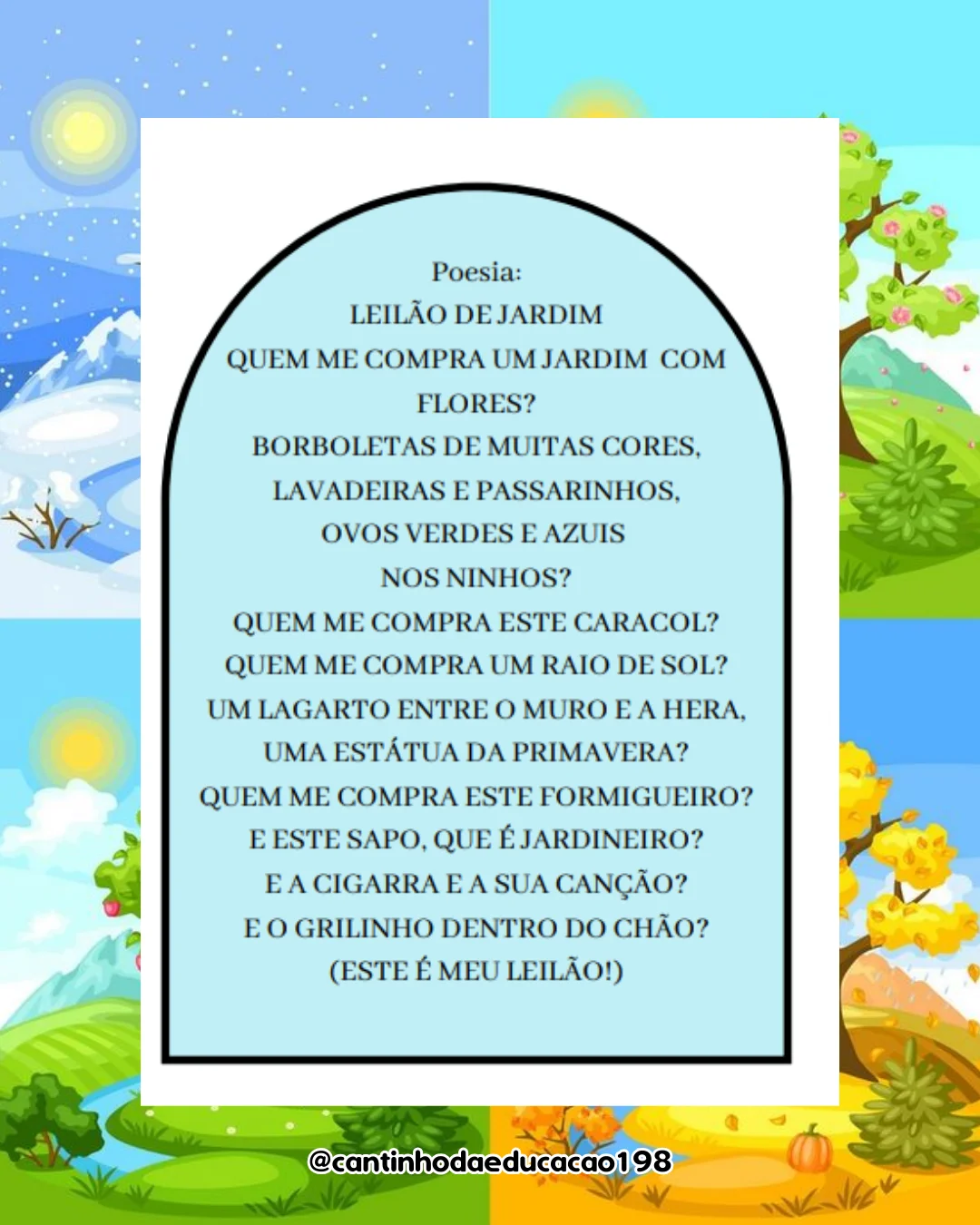 Projeto as 4 estações – Material Pedagógico — amostra 3: Um projeto completo e lúdico para explorar as quatro estações do… Projeto as 4 estações – Material Pedagógico — amostra 3: Um projeto completo e lúdico para explorar as quatro estações do…