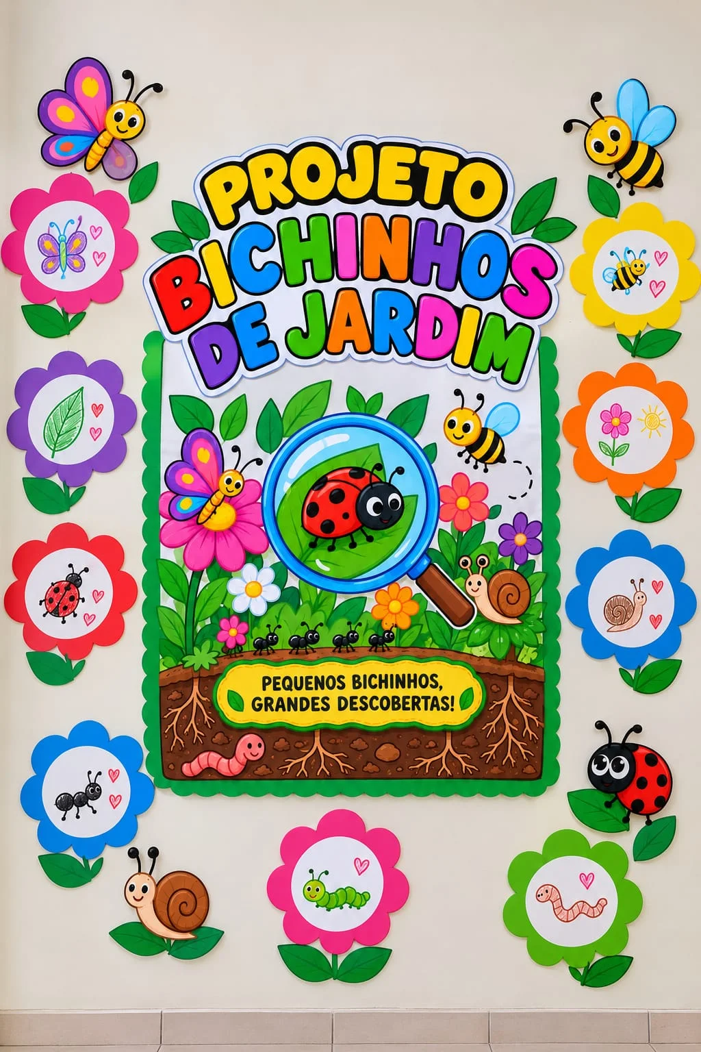 Projeto Bichinhos de Jardim Educação Infantil — amostra 2: Projeto Bichinhos de Jardim para Educação Infantil, com…