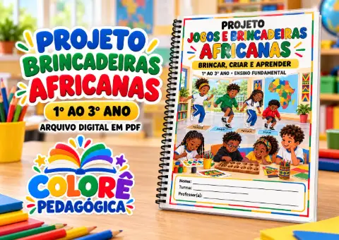 Projeto Brincadeiras Africanas. Atividades para fundamental 1 — capa do material