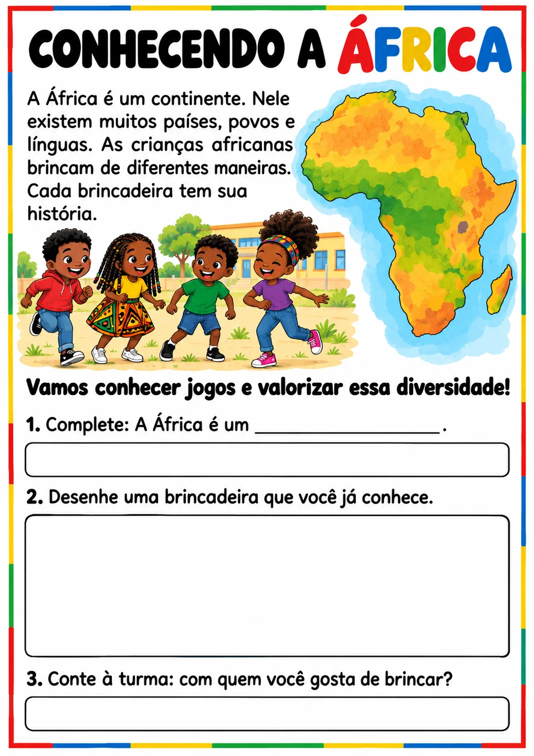 Projeto Brincadeiras Africanas | Jogos e Atividades para o 1º ao 3º — amostra 3: Conheça brincadeiras africanas com uma…