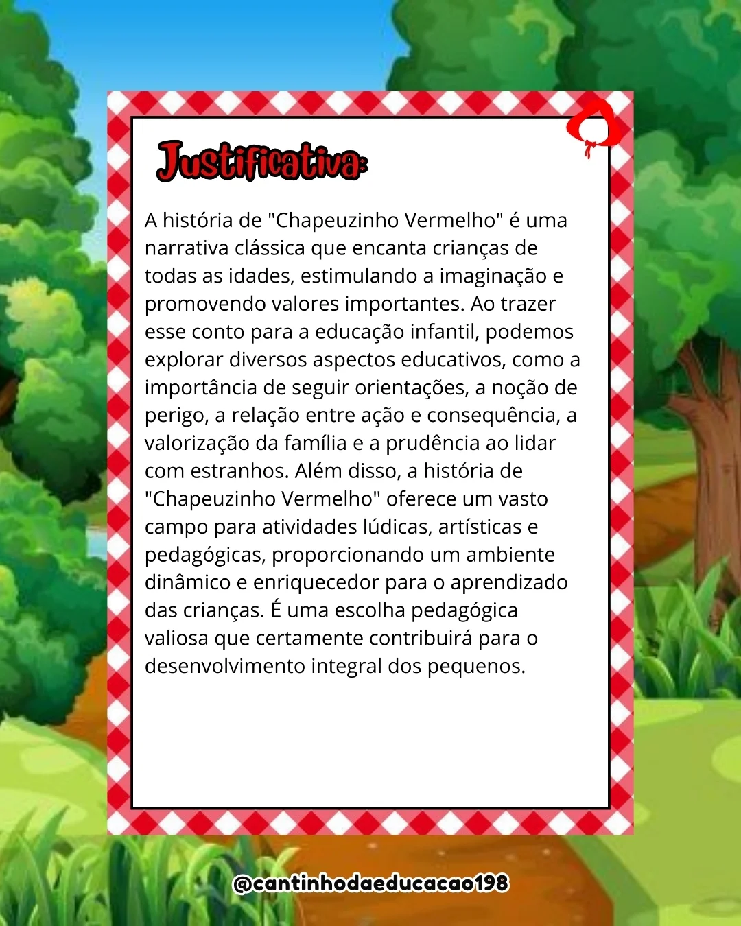 PROJETO CHAPEUZINHO VERMELHO – PDF para Imprimir — amostra 4: Material lúdico, encantador e pronto para uso, ideal para…