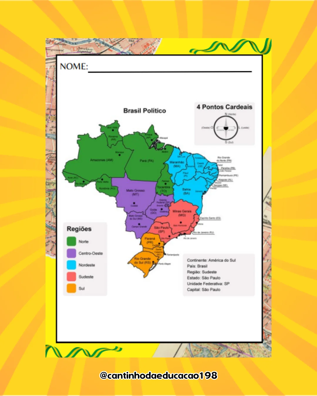 Projeto conhecendo o brasil – Material Pedagógico — amostra 3: Um projeto completo e divertido para explorar as riquezas,…