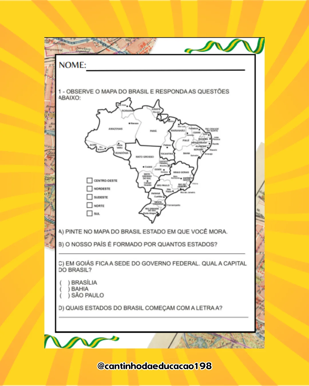 Projeto conhecendo o brasil – Material Pedagógico — amostra 4: Um projeto completo e divertido para explorar as riquezas,…