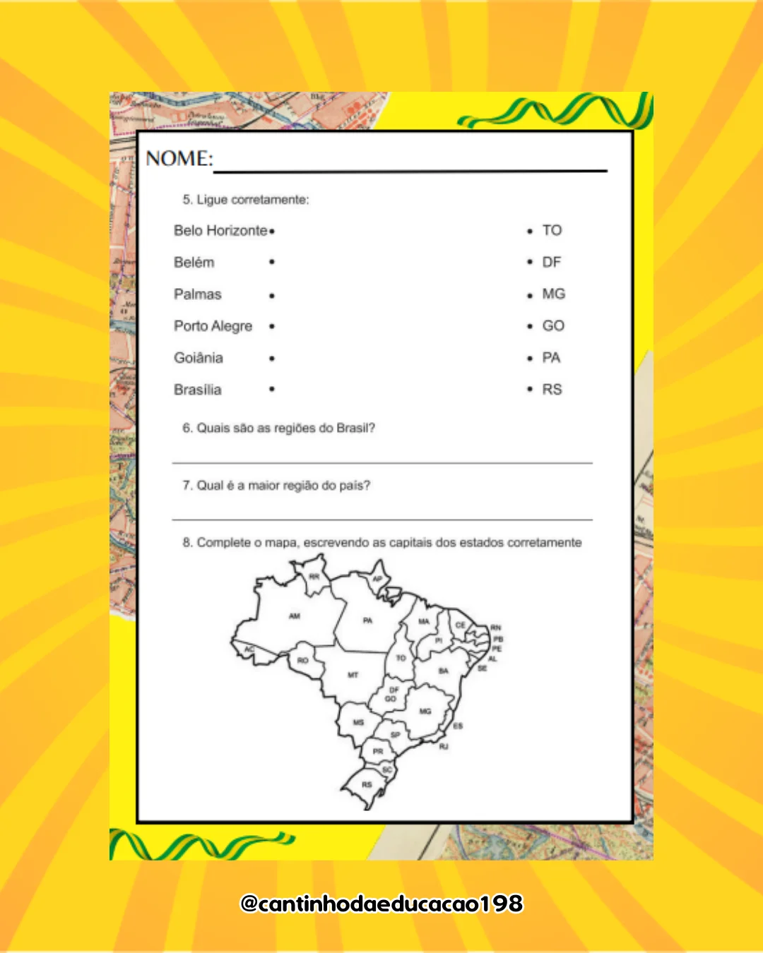 Projeto conhecendo o brasil – Material Pedagógico — amostra 5: Um projeto completo e divertido para explorar as riquezas,…