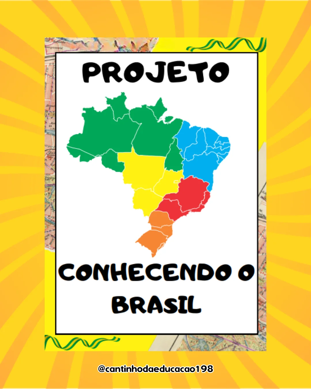 Projeto conhecendo o brasil – Material Pedagógico — Alfabetização para Educação Infantil: Um projeto completo e divertido…