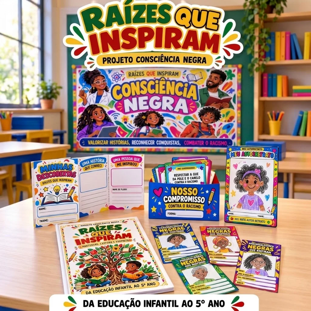 Projeto Consciência Negra | Educação Infantil ao 5º Ano — amostra 1: RAÍZES QUE INSPIRAM — PROJETO CONSCIÊNCIA NEGRA 🌳✊🏾 Projeto Consciência Negra | Educação Infantil ao 5º Ano — amostra 1: RAÍZES QUE INSPIRAM — PROJETO CONSCIÊNCIA NEGRA 🌳✊🏾