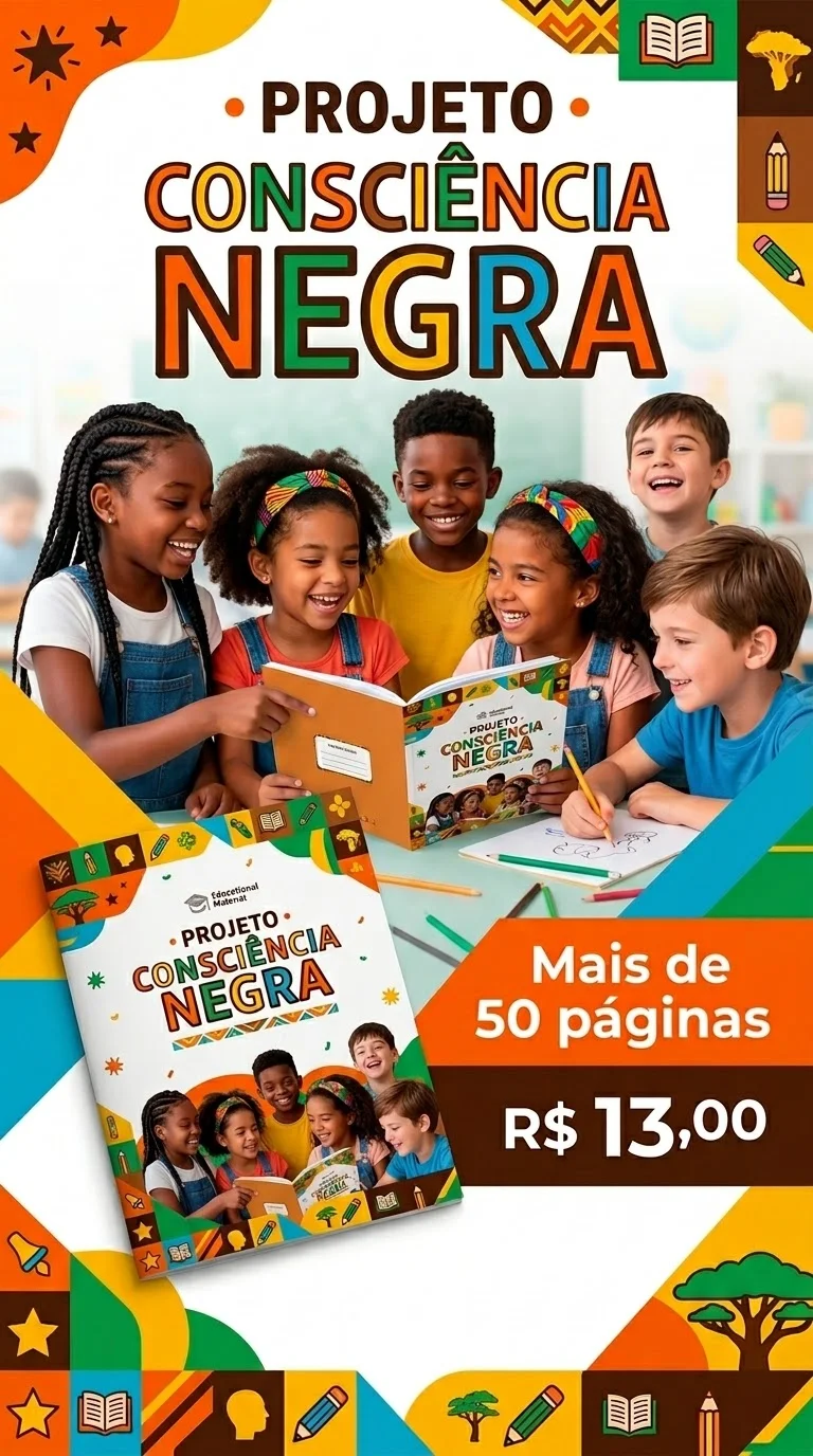 Projeto Consciência Negra na Educação Infantil — capa do material