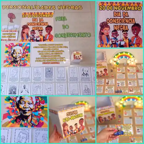 Projeto Consciência Negra: Personalidades Negras – 4º ao 9º Ano — amostra 3: Projeto Consciência Negra com plano de aula,…