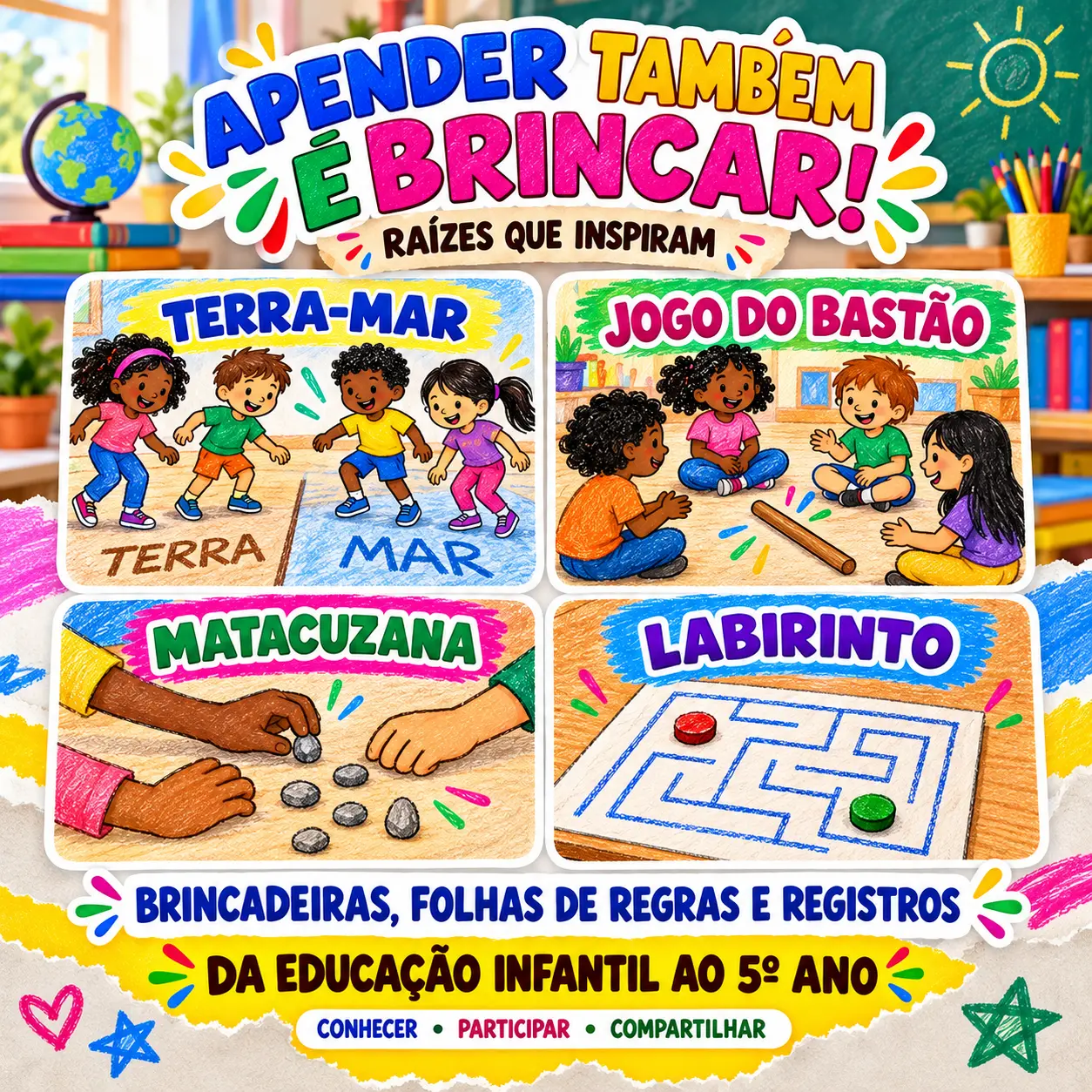 Projeto Consciência Negra – Raízes que Inspiram — amostra 4: Projeto Consciência Negra da Educação Infantil ao 5º ano, com…