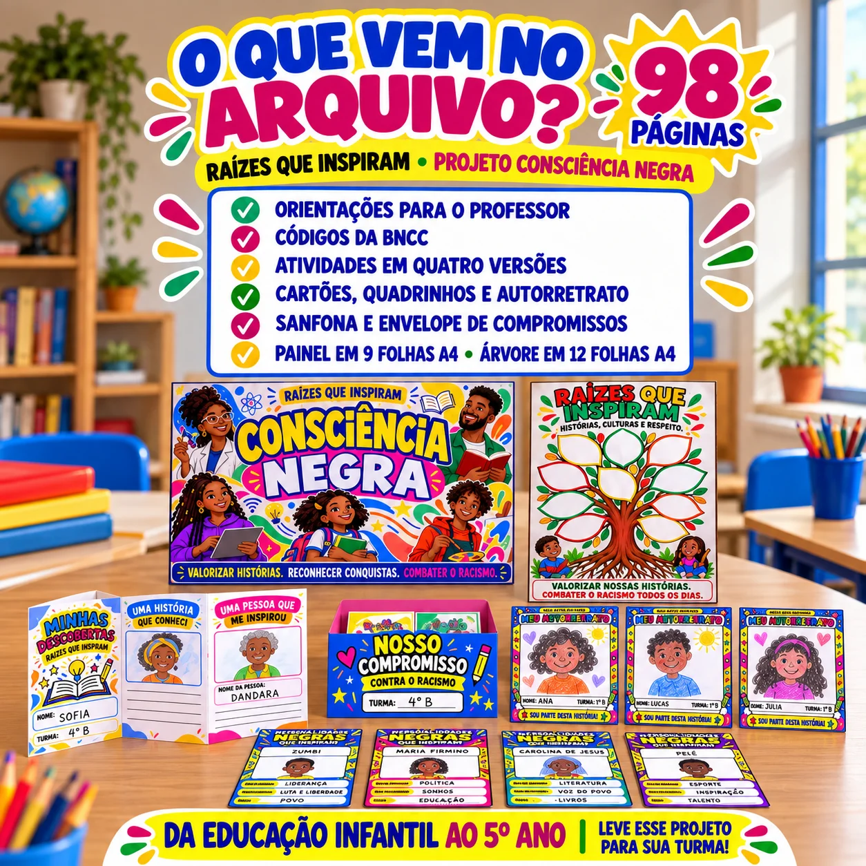Projeto Consciência Negra – Raízes que Inspiram — capa do material
