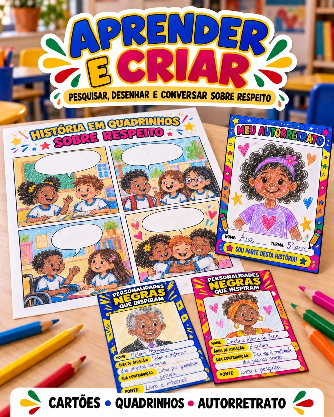 Projeto Consciência Negra Raízes que Inspiram — amostra 1: Desenvolvido para professores da Educação Infantil ao 5º ano do…