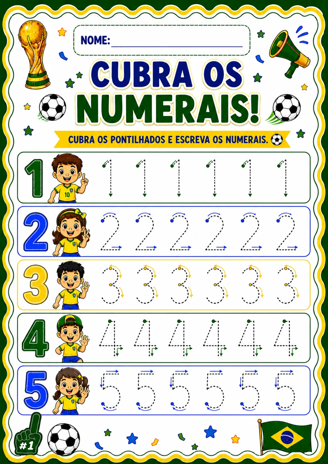 Projeto Copa para Educação Infantil. Kit encantador — amostra 2: Um kit pedagógico completo, lúdico e encantador para…