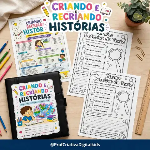 Projeto Criando e Recriando Histórias - Português 3° ano — capa do material