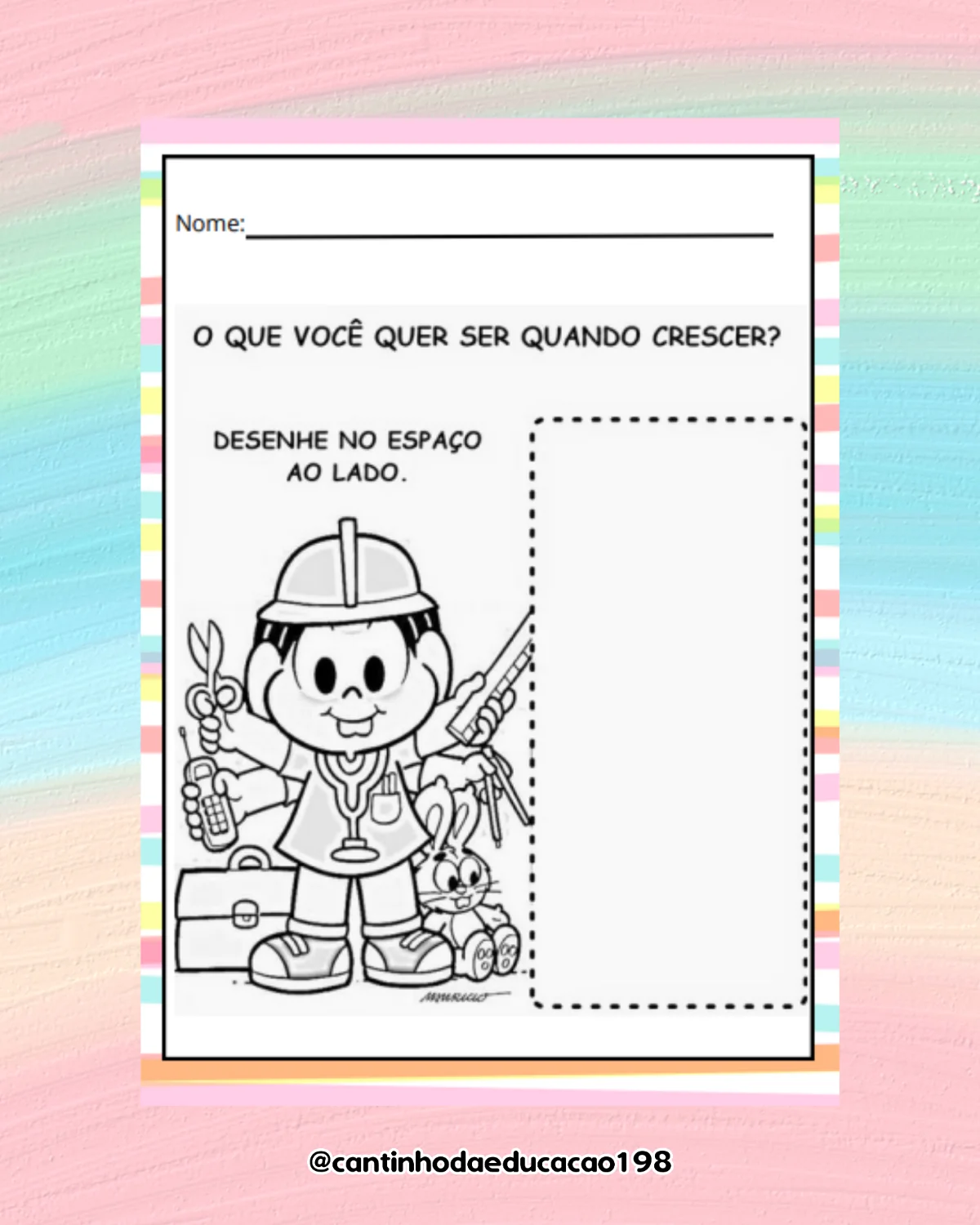 Projeto das profissões – Material Pedagógico — amostra 4: Um projeto completo e lúdico para apresentar às crianças…